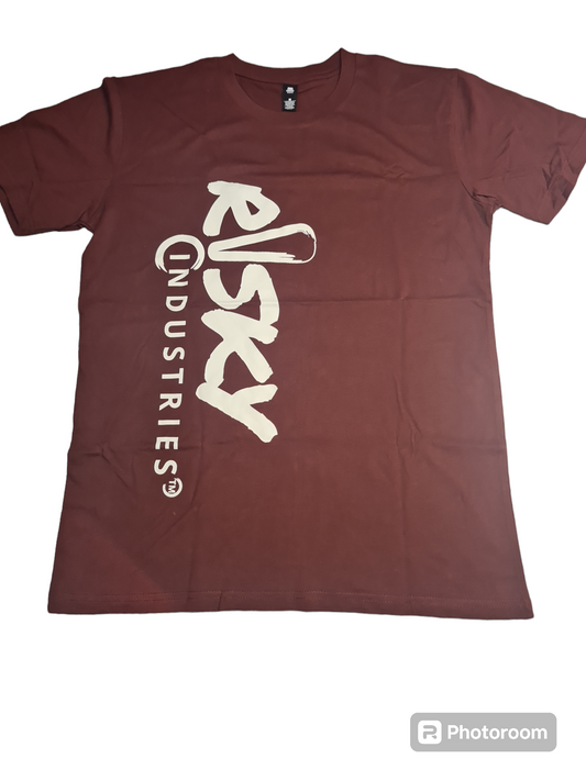 r!sky tee maroon