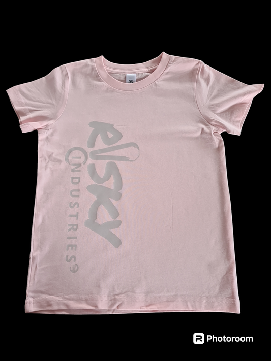 Kids r!sky tee pink